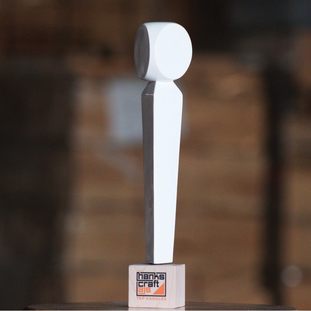 Tap Handle, Halo, White Urethane