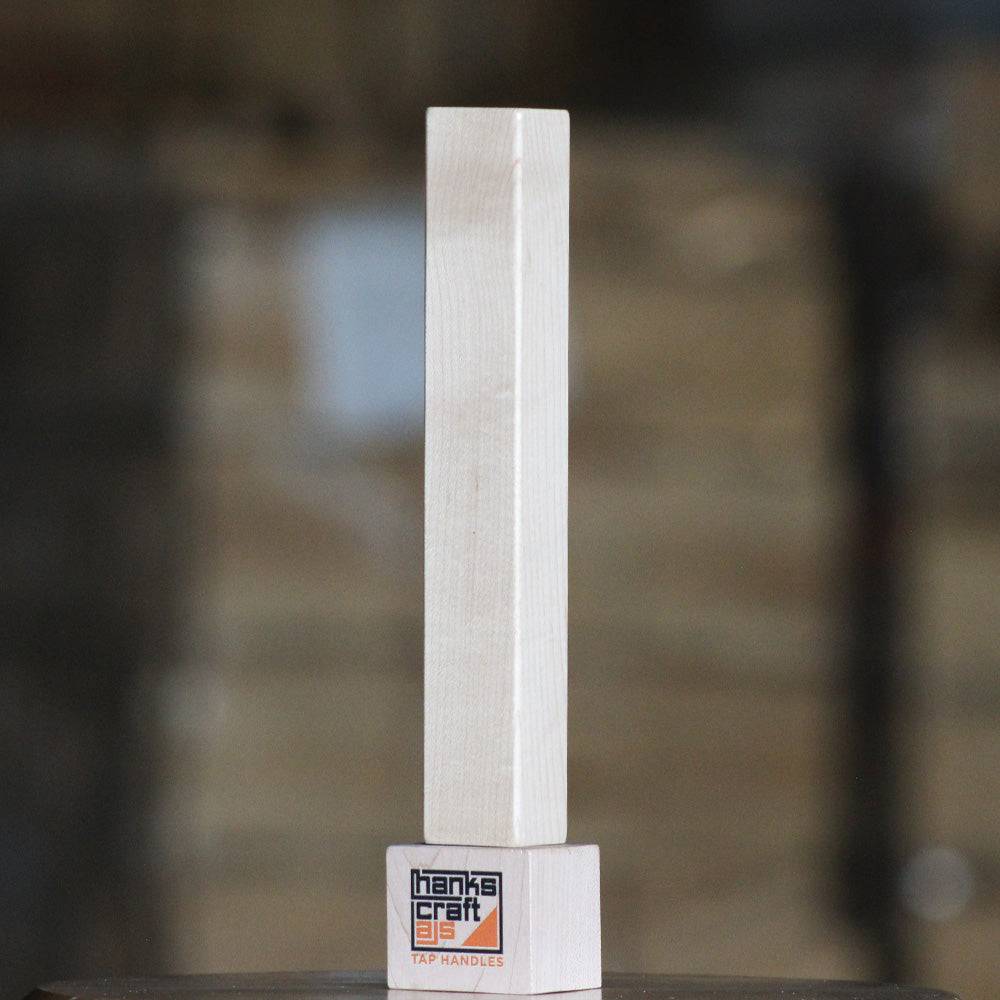 Tap Handle, Wood, Tall Four-Sided