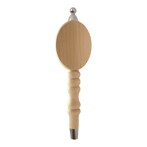 SMO Tap Handle, SAT Spindle, Natural Finish, Silver Plated Hardware