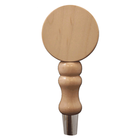 SR Tap Handle, DTB Spindle, Natural Finish, Silver Plated Hardware