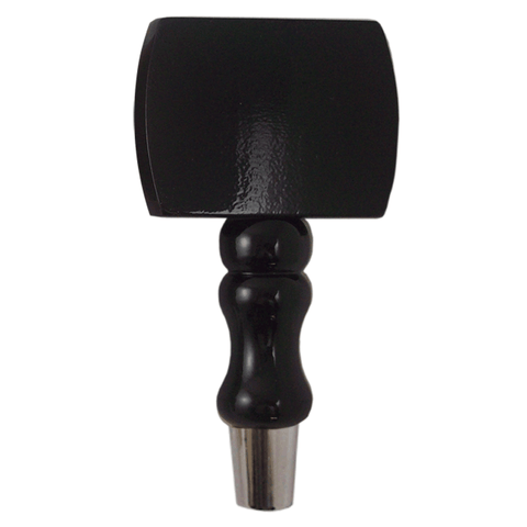 T7000 Tap Handle, DTB Spindle, Black Finish, Silver Plated Hardware