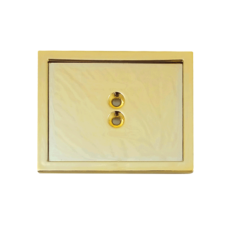 Tap Handle Shield, Seasonal, Gold Plated Finish